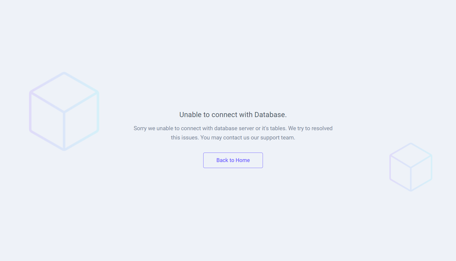 Tables error Tables error